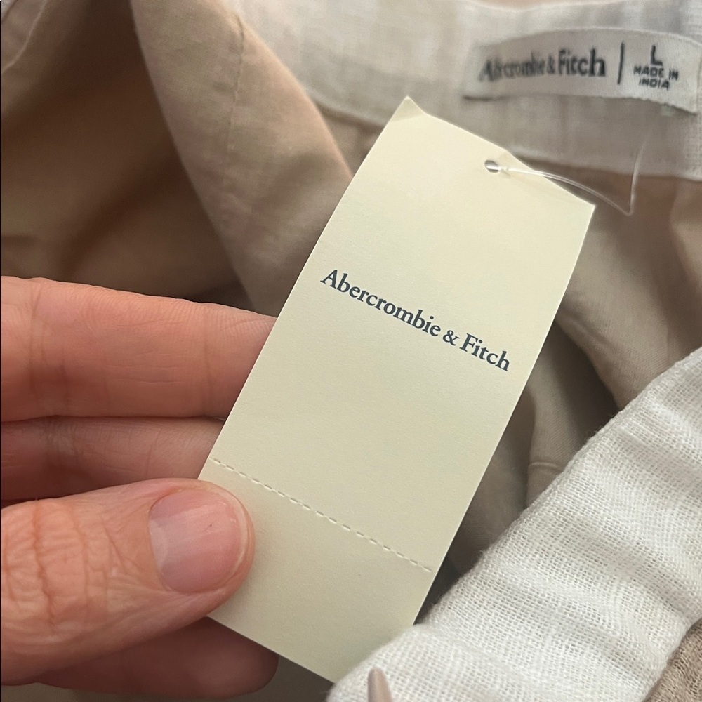 Abercrombie & Fitch midrise linen blend mini skort - Picture 5 of 6